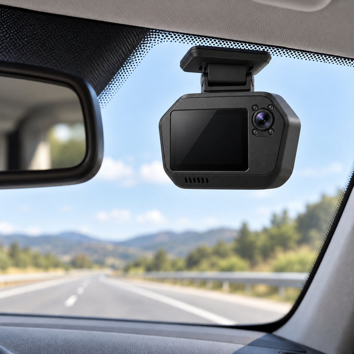 Three Channel Front Cabin and Rear Dash Cam